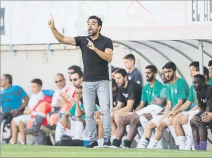  ?? FOTO: PERE PUNTÍ ?? Xavi se siente ya preparado
El técnico del Al Sadd se ve cogiendo el banquillo del Barça pero empezando un proyecto de nuevo