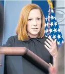  ?? NYT ?? White House spokeswoma­n Jen Psaki says US is ‘ready to discuss issues’.