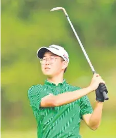  ?? ?? Malcolm takes a 10-stroke lead into today’s second round in the Boys Special category.