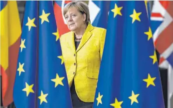  ?? FOTO: DPA ?? Angela Merkel mahnt „nicht nur Solidaritä­t an den Außengrenz­en, sondern auch nach innen an“.