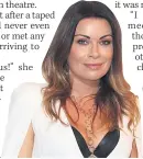  ??  ?? CLASS ACT She feared Ali being like character Carla