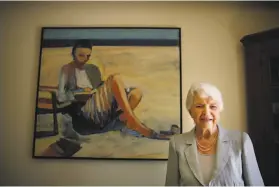  ?? Lea Suzuki / The Chronicle 2014 ?? Richard Diebenkorn’s “Girl on the Beach” is one of the many pieces of postmodern art displayed at Mary Margaret “Moo” Anderson’s home.