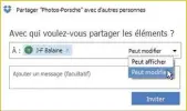  ??  ?? Réservez le droit de modifier le contenu du dossier partagé aux utilisateu­rs en qui vous avez confiance.