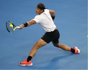  ?? KIN CHEUNG/THE ASSOCIATED PRESS ?? Rafael Nadal won 39 of the 64 extended points in Friday’s semi to reach a major final for the first time since 2014.