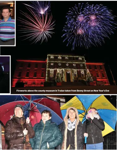  ?? Photo by Declan Malone ?? Teresa Ashe, Rita Rohan, Máire Galvin and Laoise McDermott watching the New Year’s Eve fireworks display in Dingle.