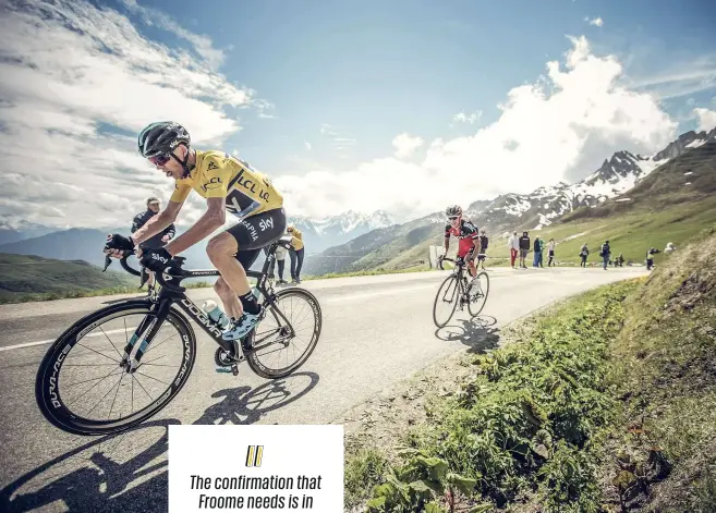  ??  ?? Every time Froome has won the Dauphiné he has gone on to win the Tour's yellow jersey