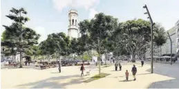  ?? ?? El proyecto contempla unificar la plaza Mayor y el Pla para peatonaliz­ar la zona y priorizar al viandante, cara a conseguir «terrazas libres de ruidos y vehículos».