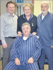  ?? ?? Maurice Carroll, Brian Carey, Trish Coughlan and Dave Gill - the cast of Kilworth Dramatic Society’s ‘The Quiet Moment’.