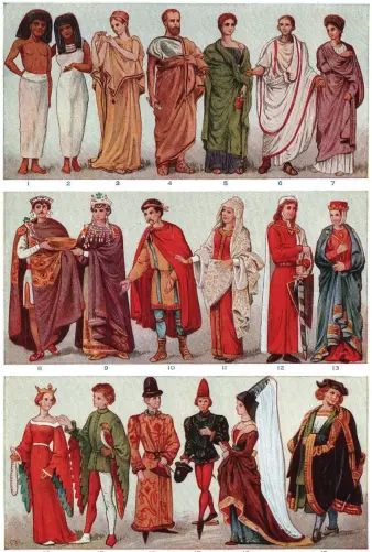  ?? (Wikimedia Commons) ?? CLOTHING STYLES throughout history.