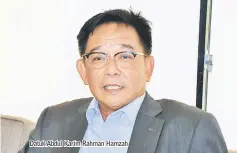  ??  ?? Datuk Abdul Karim Rahman Hamzah
