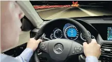  ??  ?? Technology like Mercedes-Benz E-Class’s Attention Assist feature monitors a driver’s actions to determine if they are getting drowsy.