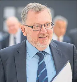  ?? Cessford. Picture: Kim ?? Scottish secretary David Mundell during his visit to Dundee yesterday.