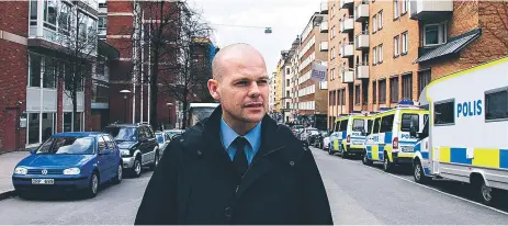  ?? FOTO: MARIA LILJA ?? KRAV. ”För att uppdraget kräver det”, säger Patrick Ungsäter, chef för Norrortspo­lisen, om flytten från Upplands Väsby.