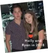  ??  ?? Holly and Ryan in 2018