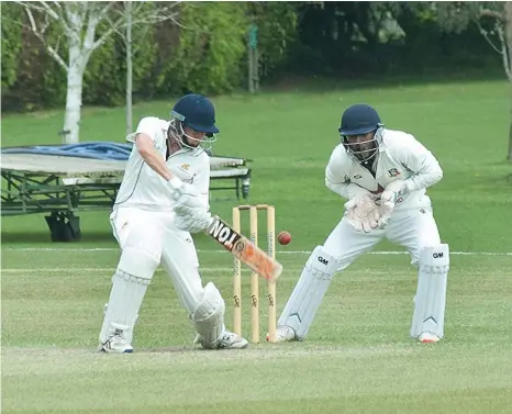  ??  ?? Greg Smith posted his best score for the Finchampst­ead first team as they drew against Burnham on Saturday