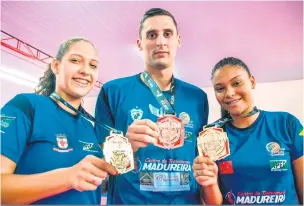  ?? Marcos Zanutto ?? Ana Paula Morais, João Pedro Chaves e Isadora Prado foram convocados após vitórias no Grand Slam do Rio