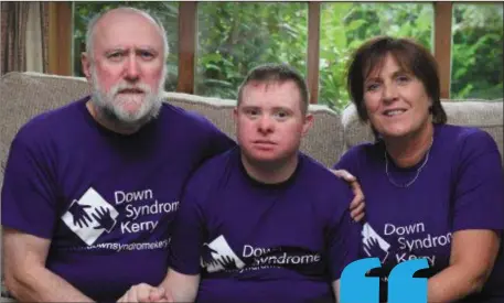  ?? (centre). Photo Domnick Walsh. ?? Enda O’Brien (left), Gill (right), and their son, Hugh