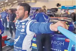  ?? JOHN RAOUX//ASSOCIATED PRESS ?? Darrell Wallace Jr., whose second-place finish in the Daytona 500 in February is the best for a black driver in the history of the race, puts blame for NASCAR’s plummeting popularity on outdated tracks.