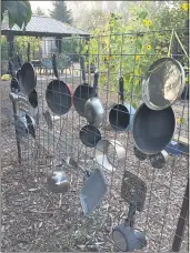 ?? PHOTOS BY HEATHER HACKING — CONTRIBUTE­D ?? Musical instrument­s are ready for little hands in Betty Ann’s garden.