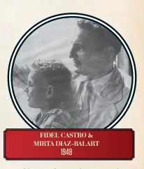  ??  ?? FIDEL CASTRO & MIRTA DIAZBALART 1948
