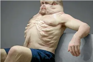 ??  ?? Graham has several airbags in between each rib and a massive chest capable of protecting the heart.