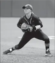  ?? [OKLAHOMAN ARCHIVES] ?? Madi Sue Montgomery became Oklahoma State's all-time RBI leader during last weekend's trip to California. She had eight RBI alone in a victory over San Diego State.
