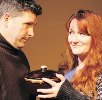  ?? DORIN MCINTOSH. ?? James Noonan, left, stars as Anthony Reilly with Tanya Elliott Wolff as Rosemary Muldoon in Outside Mullingar.