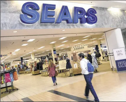  ?? ELISE AMENDOLA / AP FILE ?? Shares of Sears Holding Corp., which are down 40 percent this year, soared 45 percent before the stock market opened Friday.