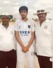  ??  ?? Absar of Salalah Youth Cricket Academy.