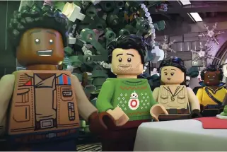  ?? - GrACIEusEt­é ?? FInn, PoE, RosE Et LAnDo DAns unE sCènE DE Lego Star Wars Holidy Special.