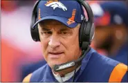  ?? ASSOCIATED PRESS FILE PHOTO ?? The Denver Broncos have fired head coach Vic Fangio after a three seasons and a 19-30 record with the team.