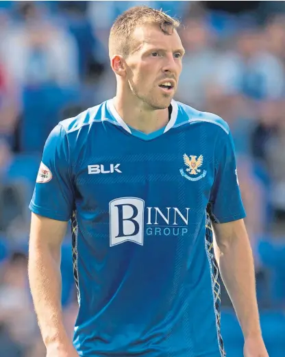  ?? Picture: SNS. ?? David McMillan: Took on the role filled by Steven MacLean for many years at Saints.