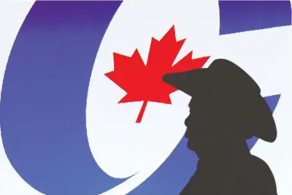  ?? JIM WELLS / POSTMEDIA NEWS FILES ?? A visitor is silhouette­d in front of a Conservati­ve logo in Alberta, where all but three seats are seen as safe for the party.