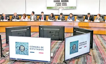  ?? HERNÁNDEZ ?? Al terminar las audiencias públicas sobre la Guardia Nacional, persisten dudas entre la oposición/ROBERTO