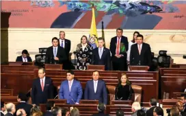  ?? FOTO ?? El presidente Juan Manuel Santos logró mantener una alianza cambiante, pero decidida, en sus dos periodos.