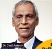  ??  ?? Dr. Cyril Antony Free Reflexolog­y sessions will be offered at the Taekwon-do Headquarte­rsin Hendala, Wattala on Sept. 23-26 from 3.00 p.m. to 6.00 p.m.