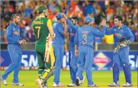  ?? GETTY IMAGES ?? ▪ India beat South Africa the last time they faced off in a World Cup, winning the match at Melbourne Cricket Ground by a massive 130run margin.