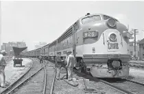  ?? CONTRIBUTE­D PHOTO FROM EPB ?? This photo of the Dixie Flyer passenger train in Chattanoog­a was taken in 1953 and is part of the EPB collection of images at Chattanoog­aHistory.com.
