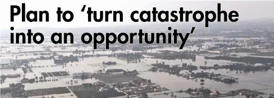  ??  ?? Vast swathes of the Vega Baja were left underwater during the floods last September