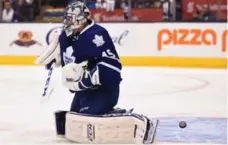  ?? FRANK GUNN/THE CANADIAN PRESS FILE PHOTO ?? Jonathan Bernier‘s troubles started with the first shot in the first game of the season, a goal by Montreal captain Max Pacioretty.