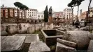  ??  ?? The site of Julius Caesar's assassinat­ion, a sunken temple, will soon be accessible to tourists after renovation works