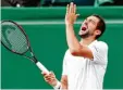  ??  ?? Angeschlag­en und chancenlos: der Kroa te Marin Cilic.