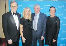  ??  ?? From left, UNICEF Canada president and CEO David Morley, UNICEF Patrons Council chair Sue Riddell Rose, Mike Rose and Ann McCaig.