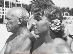  ??  ?? Left: Pablo Picasso and his daughter Maya (Diana’s mother) in 1952. Right and below left: Picasso’s sculptures in the Galleria Borghese