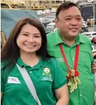  ?? ?? FORMER PRESIDENTI­AL SPOKESMAN Harry Roque and wife Mylah.