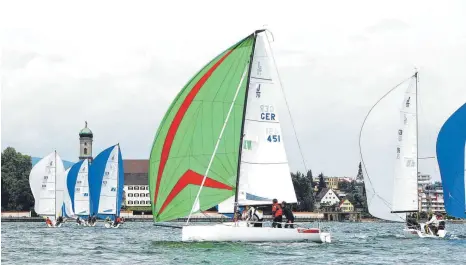  ?? FOTO: VG ?? 2019 werden die J70 wieder eine „Battle“in Friedrichs­hafen segeln. Der Auftakt zur Bodenseeme­isterschaf­t findet Mitte April in Lindau statt.