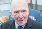  ??  ?? Dambuster ‘Johnny’ Johnson yesterday