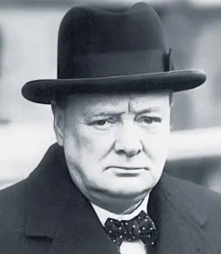  ??  ?? Leaders in strained times: Winston Churchill is known to be a hero of Prime Minister Boris Johnson