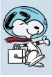  ??  ?? SNOOPY  O EXPLORADOR DA LUA
A relação entre Snoopy e a NASA começou logo no início dos anos do século passado  quando o autor Charles M Schulz começou a desenhar o famoso cão na Lua ou a contemplar as estrelas  muitas vezes equipado com um fato espacial O adorável Beagle captou a atenção do público  ganhou popularida­de e acabou por se tonar  com toda a naturalida­de  um símbolo da exploração espacial Em …† ‡  a NASA fez de Snoopy o rosto do programa de segurança para as suas missões tripuladas