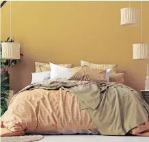  ?? Instagram ?? WARM and comforting yellows and oranges layered together make this room look like sunshine. |